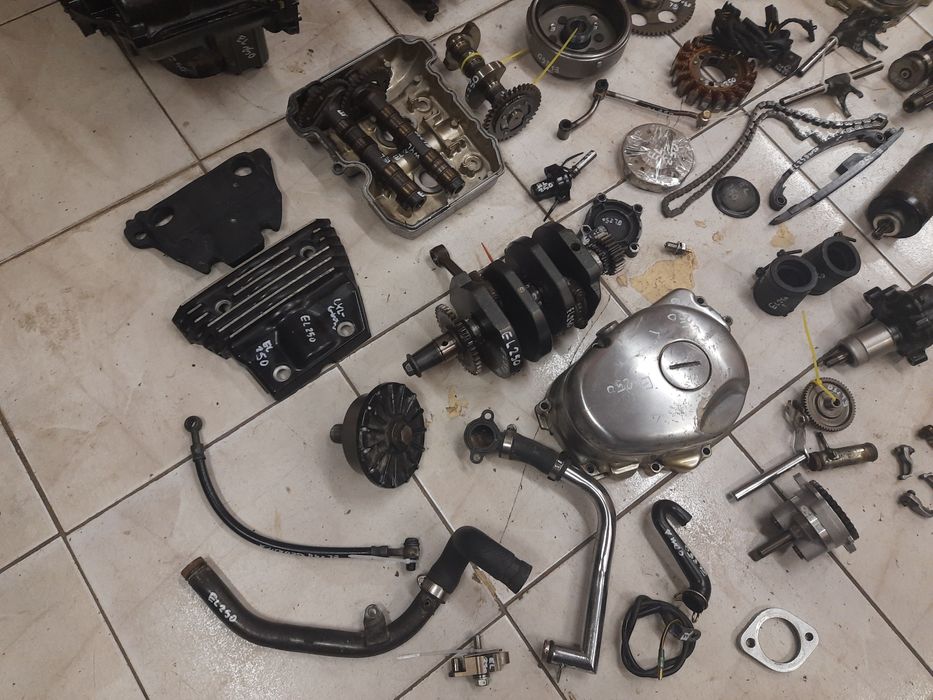 kawasaki EL 250 silnik części 252 en