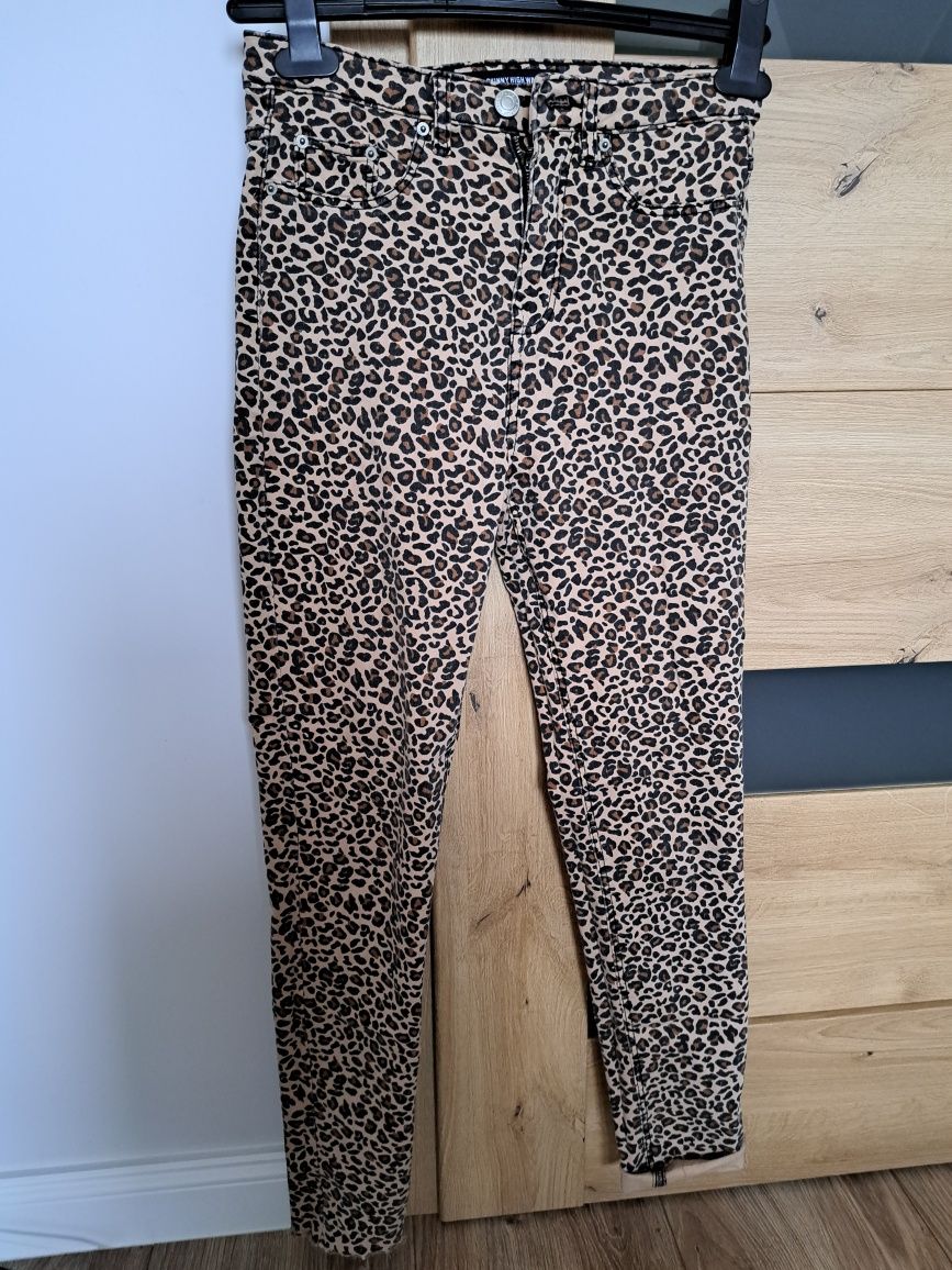 Spodnie ala jeans Panterka