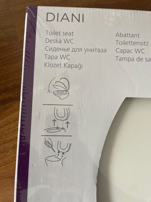 Wolnoopadająca deska sedesowa Cooke & Lewis - Diani - 2 szt. - nowe