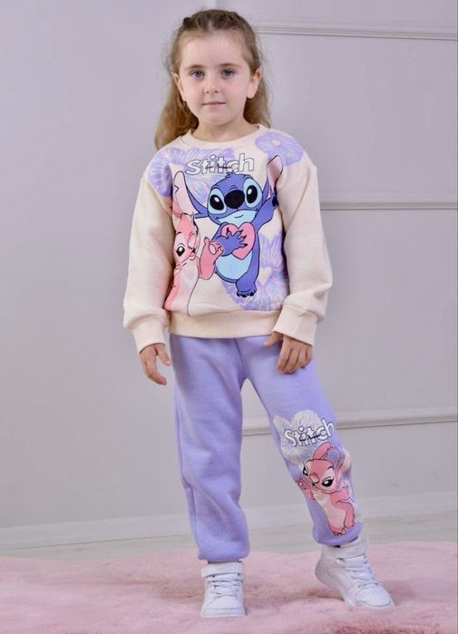 Dres Komplet dla dziewczynki Stitch Ocieplany