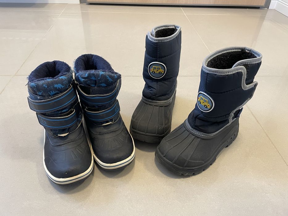 Buty zimowe śniegowce 28 - 2 pary