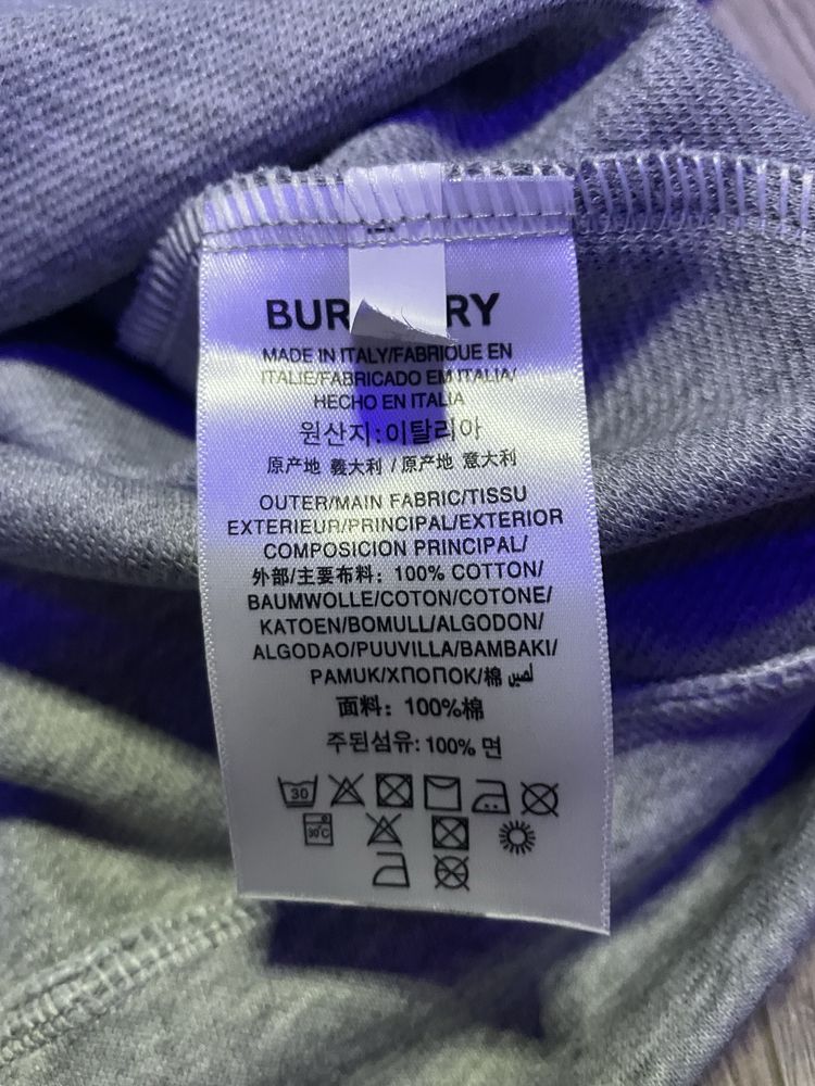 Зіп худі Burberry нові в сірому кольорі