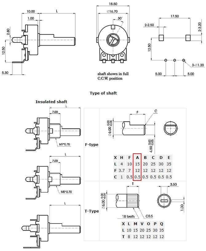 Продам резисторы переменные R1616N-AD1-A10K