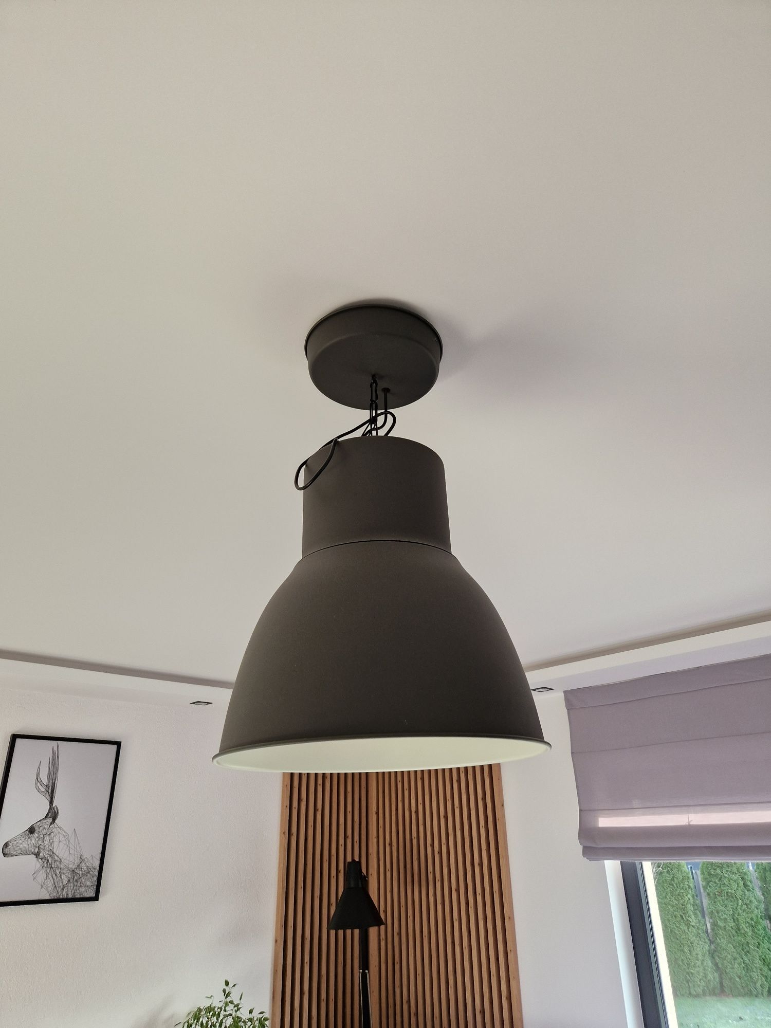 Lampa wisząca HEKTAR ciemnoszara