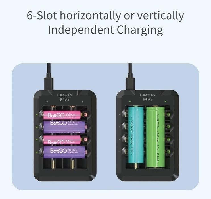 Ładowarka do akumulatorów R4 AIR  ładowanie AAA  oraz AAAA