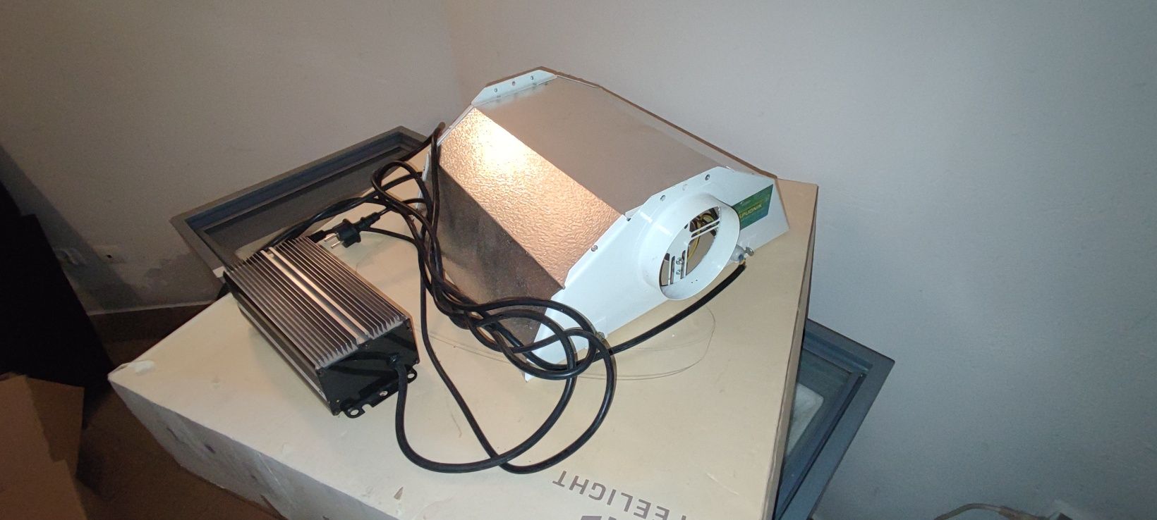 Lampa growbox Philips mh400w, odbłyśnik Spudnik, starter