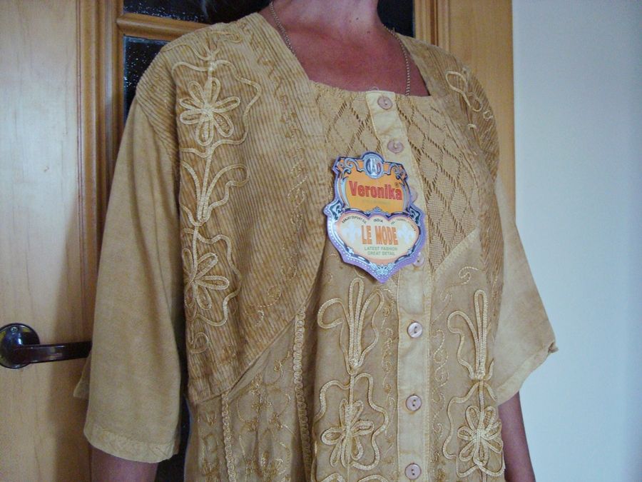 Rozpinana,przewiewna MAXI sukienka indyjsaka na Wisnę, Lato XL