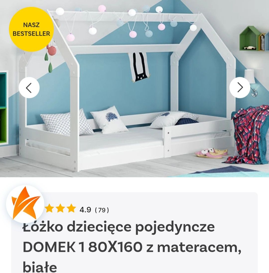Łóżko dla dzieci domek