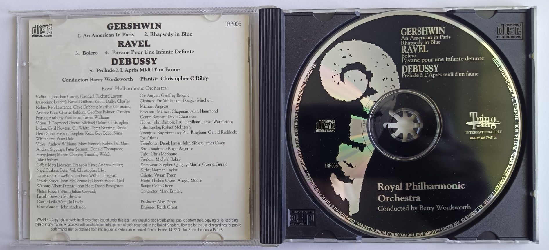 The Royal Philharmonic Collection Gershwin Ravel Debussy 1994r