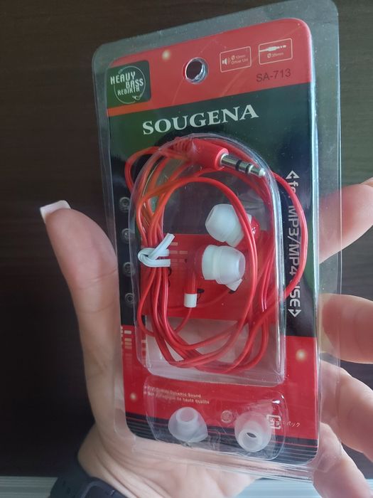 Nowe słuchawki douszne Sougena SA-713 Heavy Bass Jack 3.5 mm