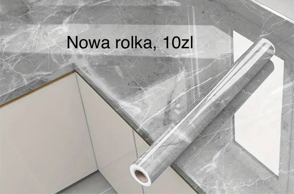 Oklejka naklejka na sciane blat imitujaca marmur