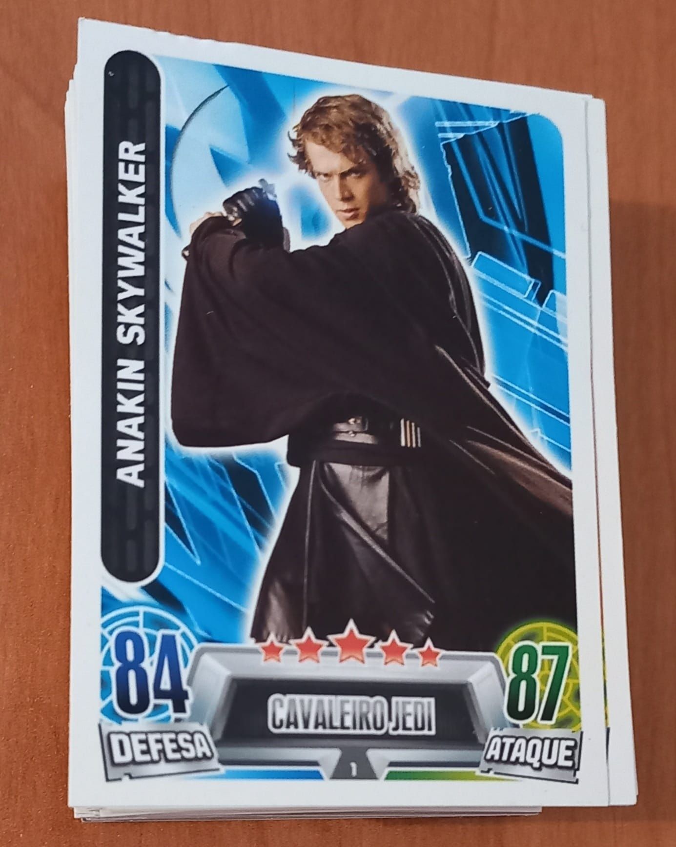 Coleção completa de cartas da coleção Star Wars