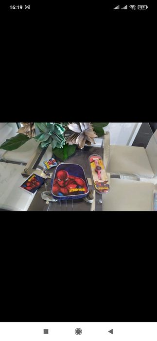 Lote  novo de 3 artigos homem aranha