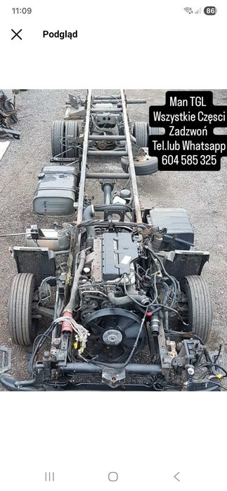 Man Tgl Wszystkie Czesci Natychmiastowa Wysyłka odbiór 24/7