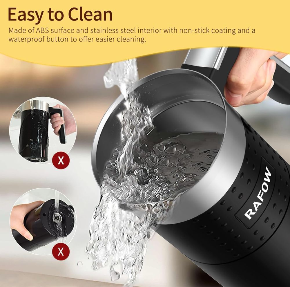 Elektryczny spieniacz do mleka podgrzewacz Rafow 300ml 4w1