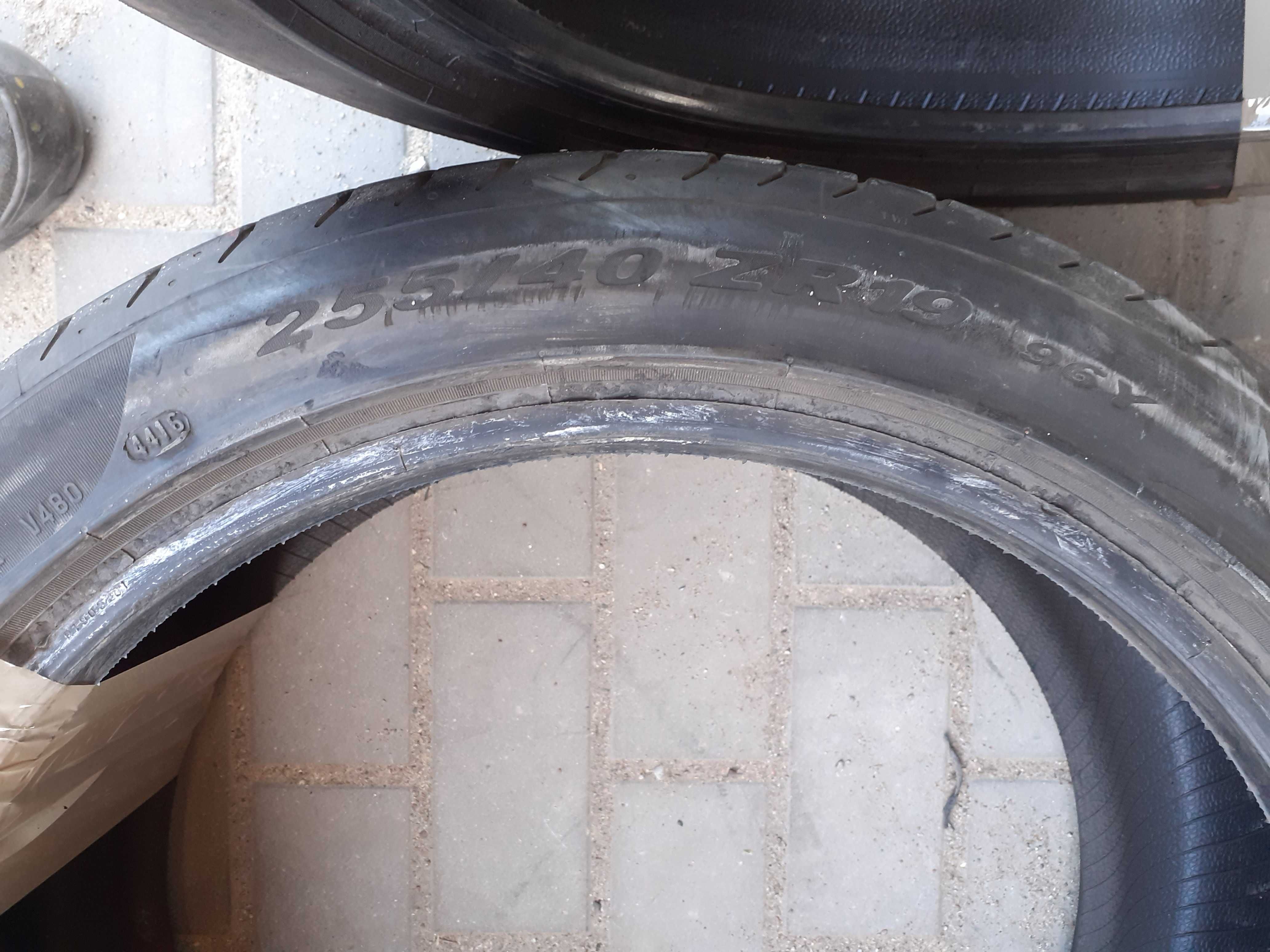 2x używane opony letnie 255/40 R19 Pirelli GWARANCJA możliwy montaż