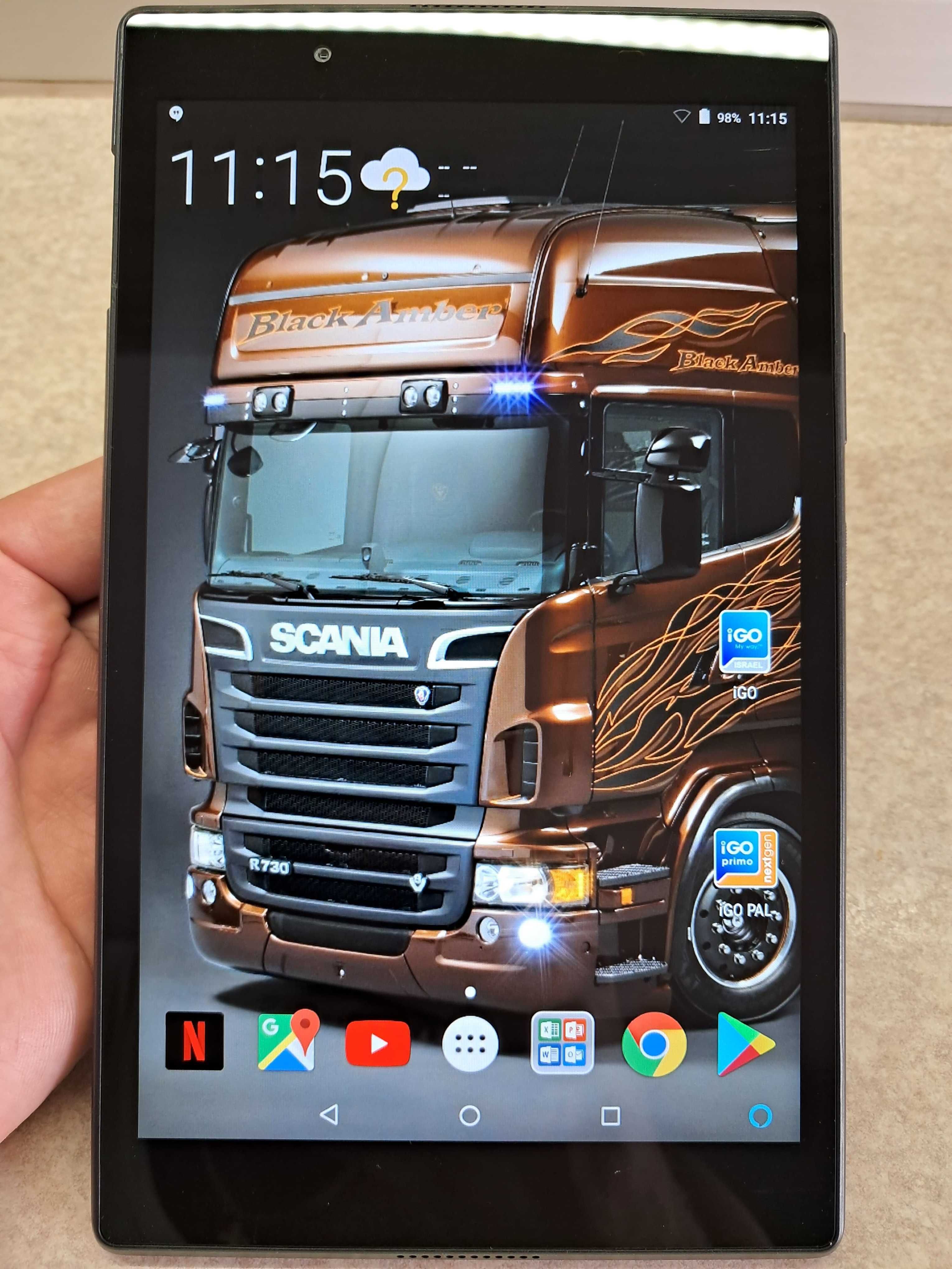 Супутниковий вантажний GPS навігатор Lenovo 8". Мапи 2024р! TIR / ADR!