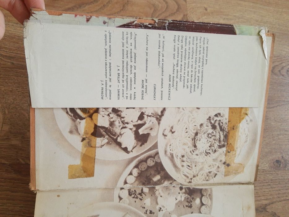 Książka kucharz gastronom wydanie zbiorowe z 1962 roku