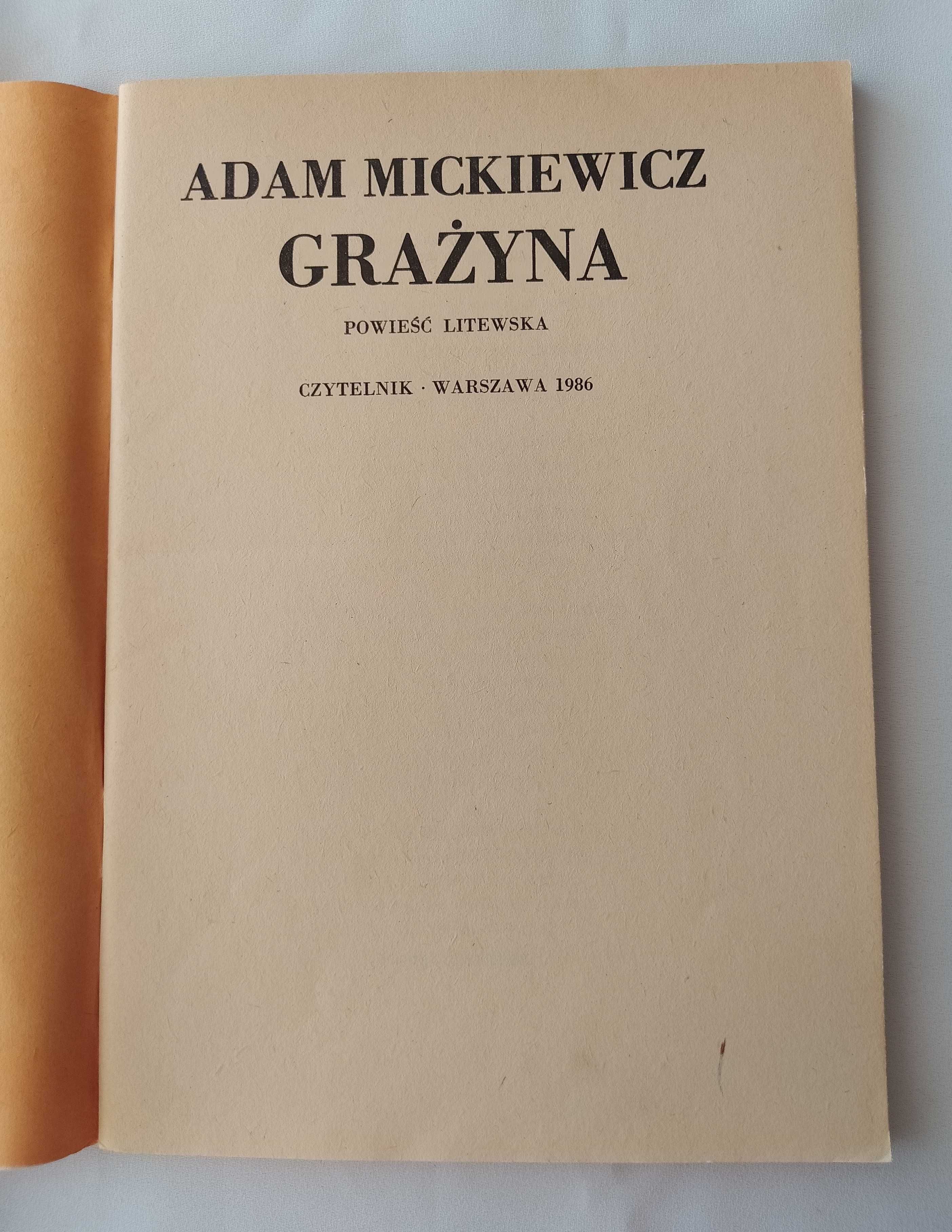 Grażyna – Adam Mickiewicz