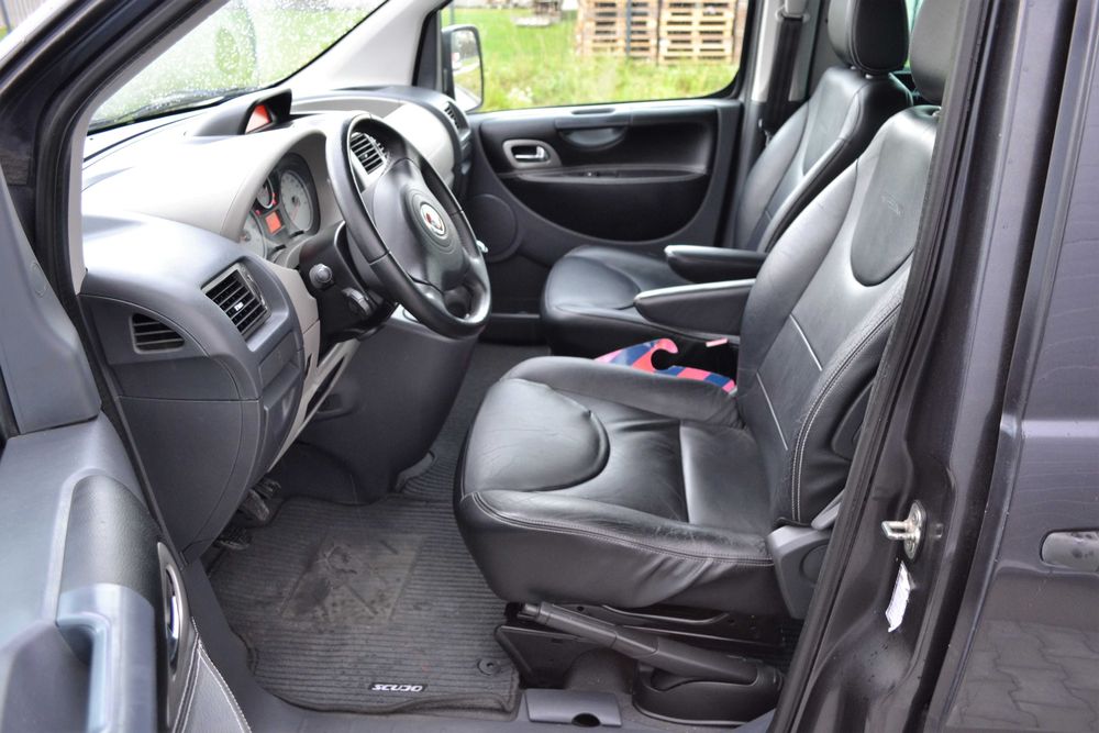 Fiat Scudo 2.0JTD 128KM**LONG**8-osobowy**Skóra**Navi**Czujniki park.