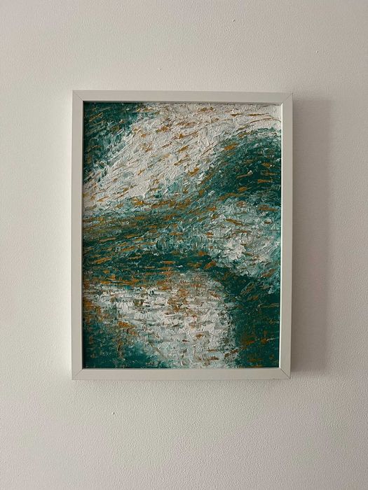 Pintura abstrata em acrílico