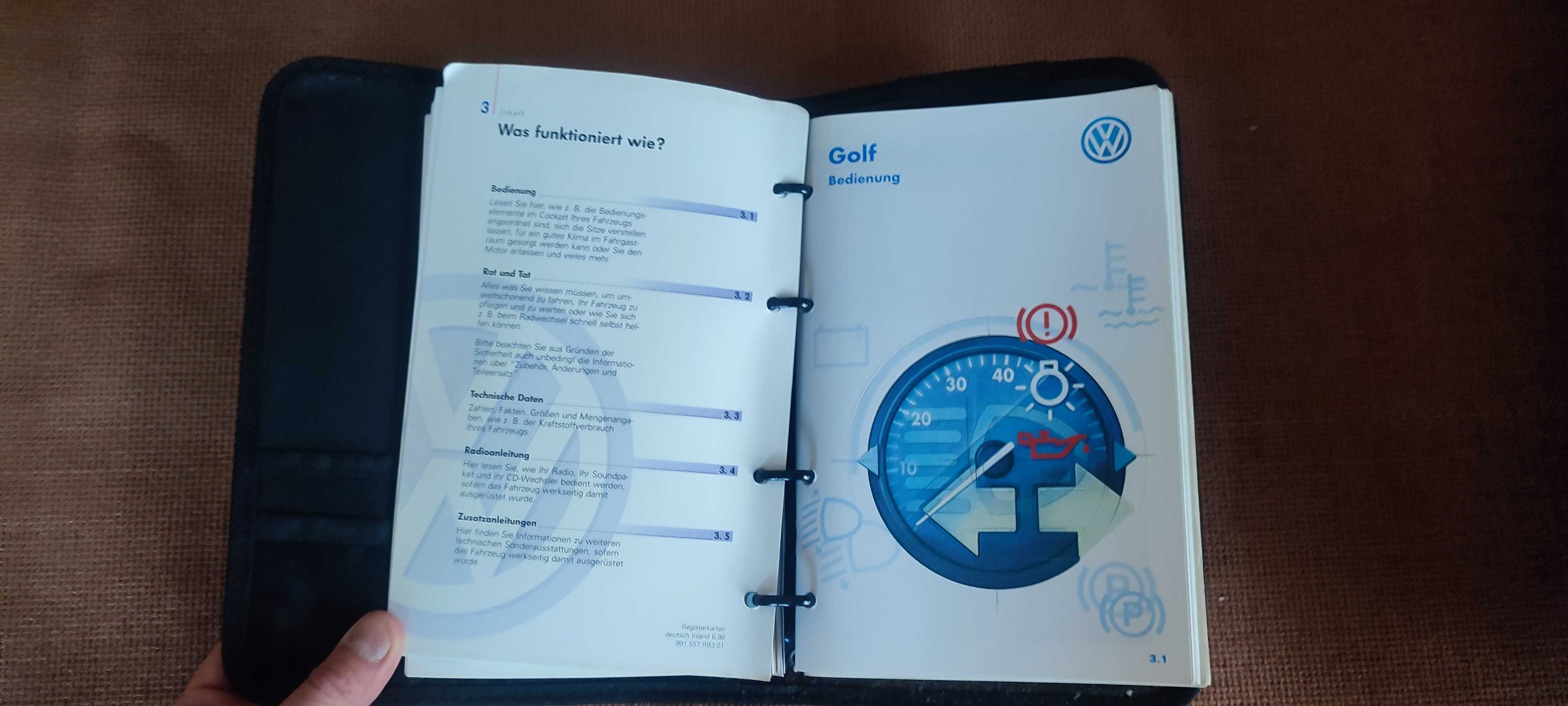 Instrukcja obsługi Volkswagen Golf 4