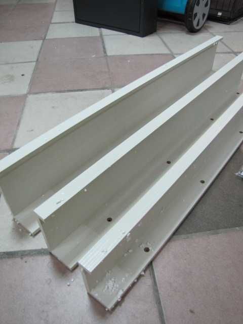 Półki ścienne regał a skiązki wiszące 3 szt komplet 90cm RLAVBL