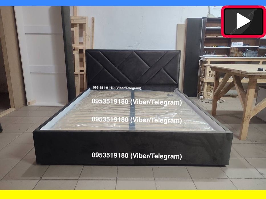 М’яке ліжко Односпальне Полуторне Двоспальне з підйомним механізмом