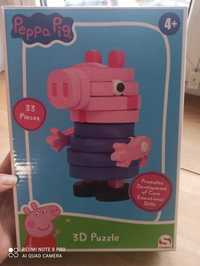 Piankowe puzzle 3d Świnka Peppa - George - nowe