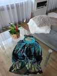 Bluzka/koszulka-BOHO-TURKUS- halter