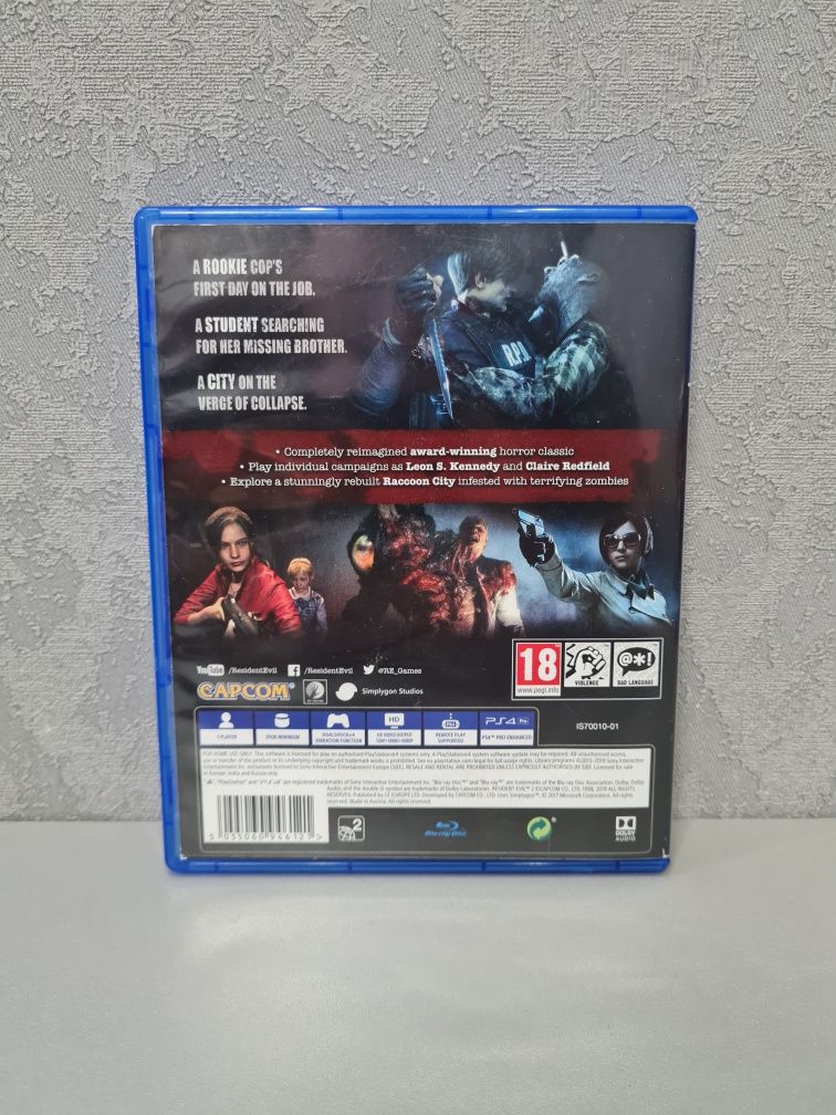 RE2 RE Resident Evil 2 Evil2 Обитель Зла RUS Ps 4 5 Ps4 Ps5 Обмен