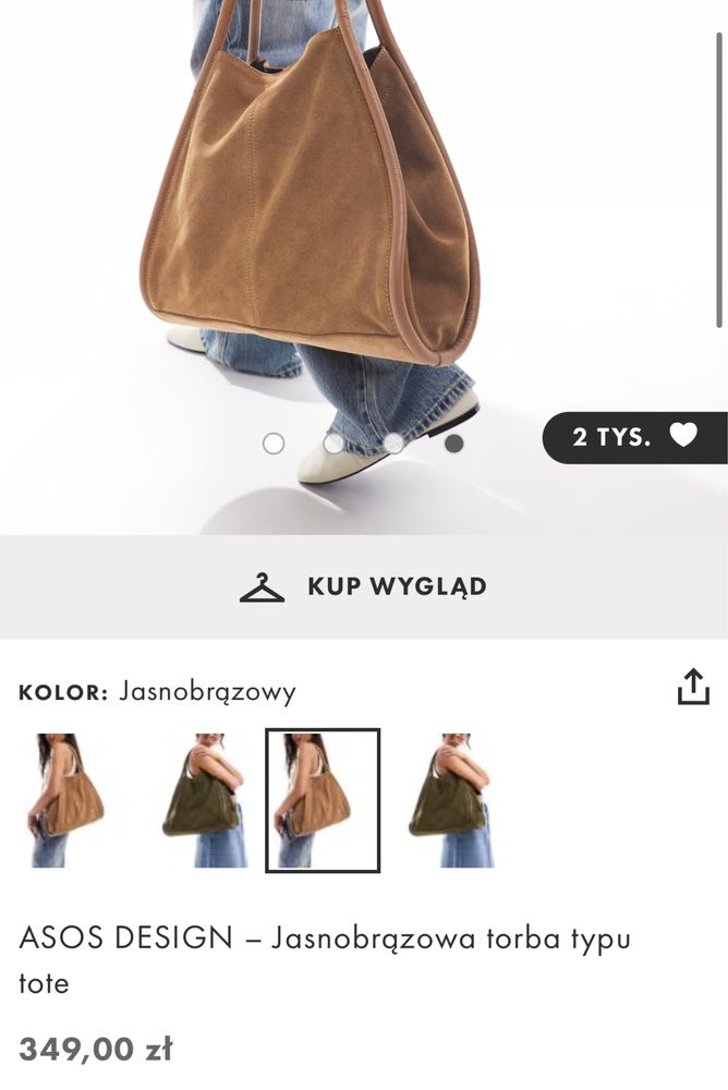 Torebka torba tote ASOS design