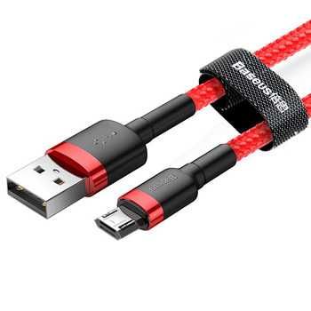 Kabel Baseus - USB na Micro USB - 2,4A 1 metr czerwony