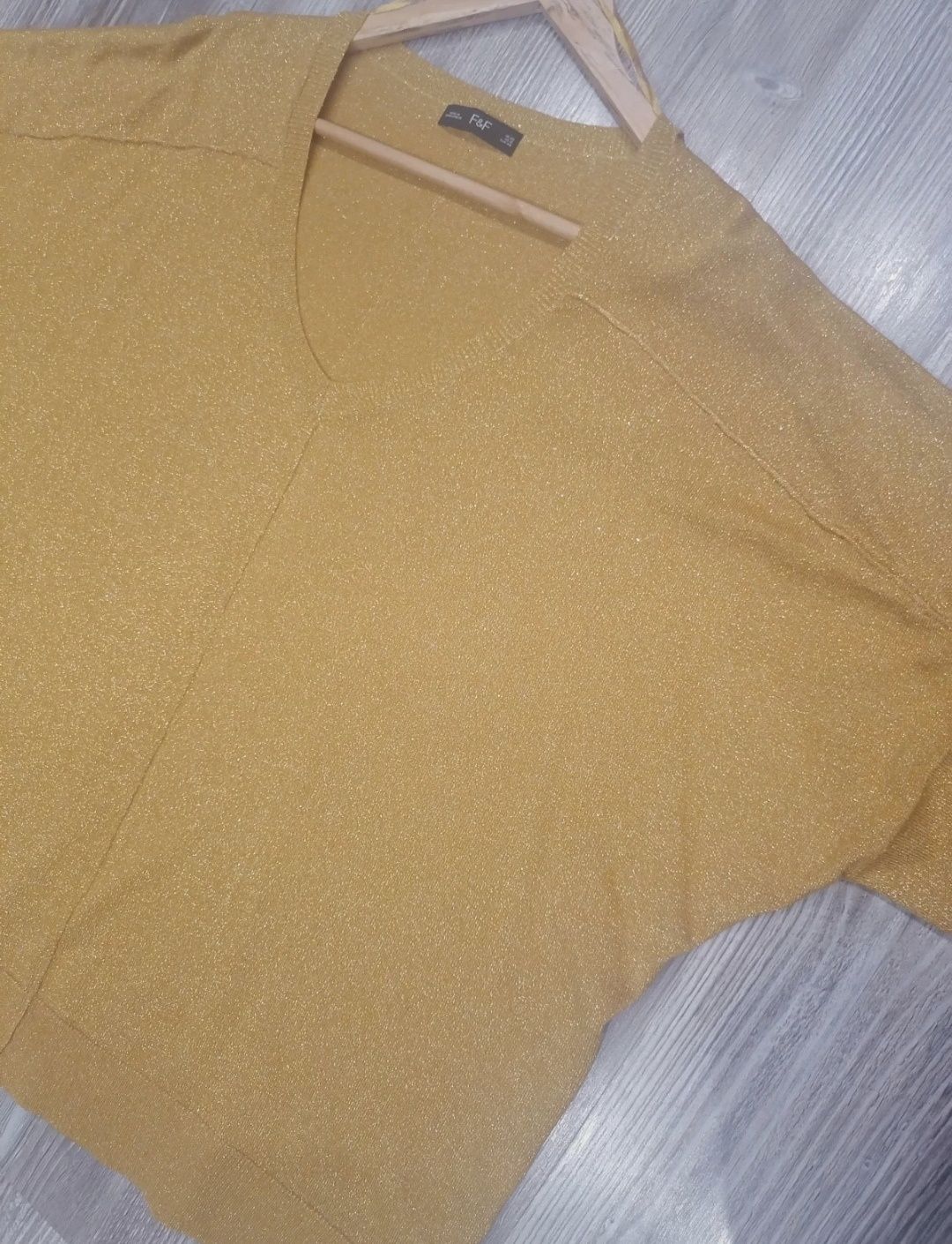 Bluzka w kolorze miodowym 4XL/48