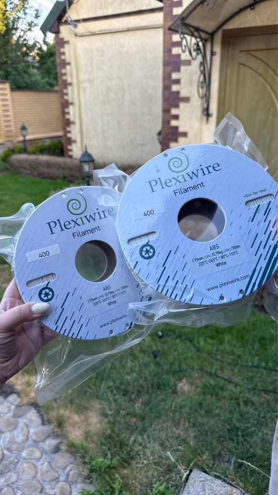 Філамент для 3D-друку ABS Plexiwire білий 1.75мм
