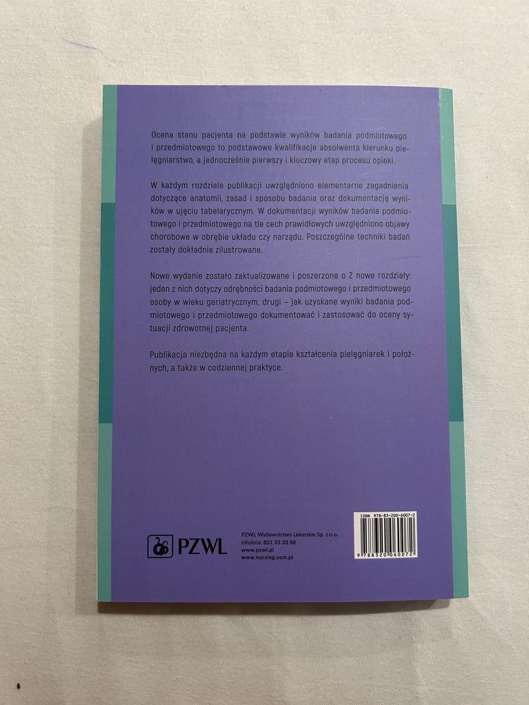 Książka „Badanie fizykalne w pielęgniarstwie”