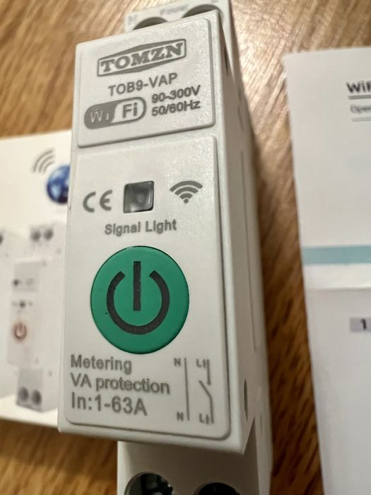 Tuya WiFi/Zigbee розумний вимикач (смарт автомат, реле) 1-63A