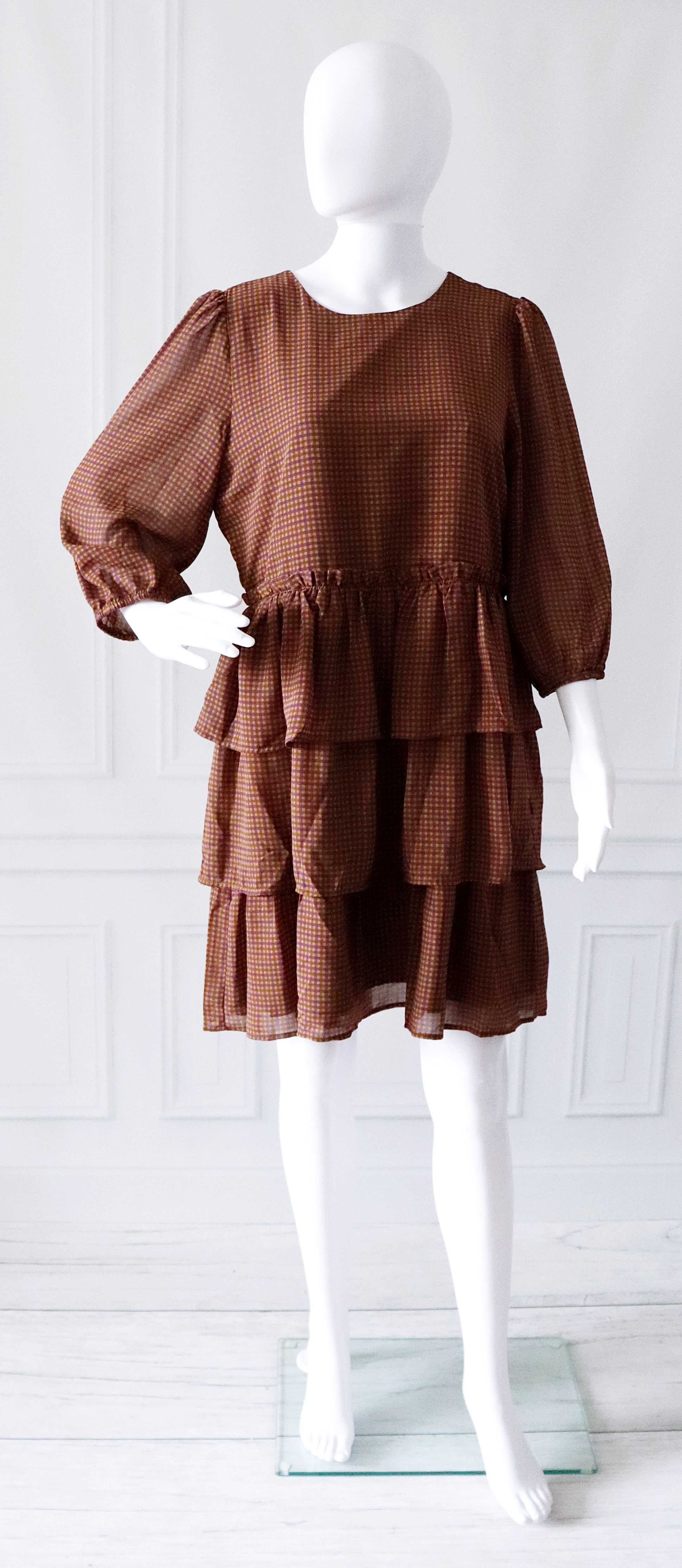 Nowa sukienka w kratkę Aware by Vero Moda r. M