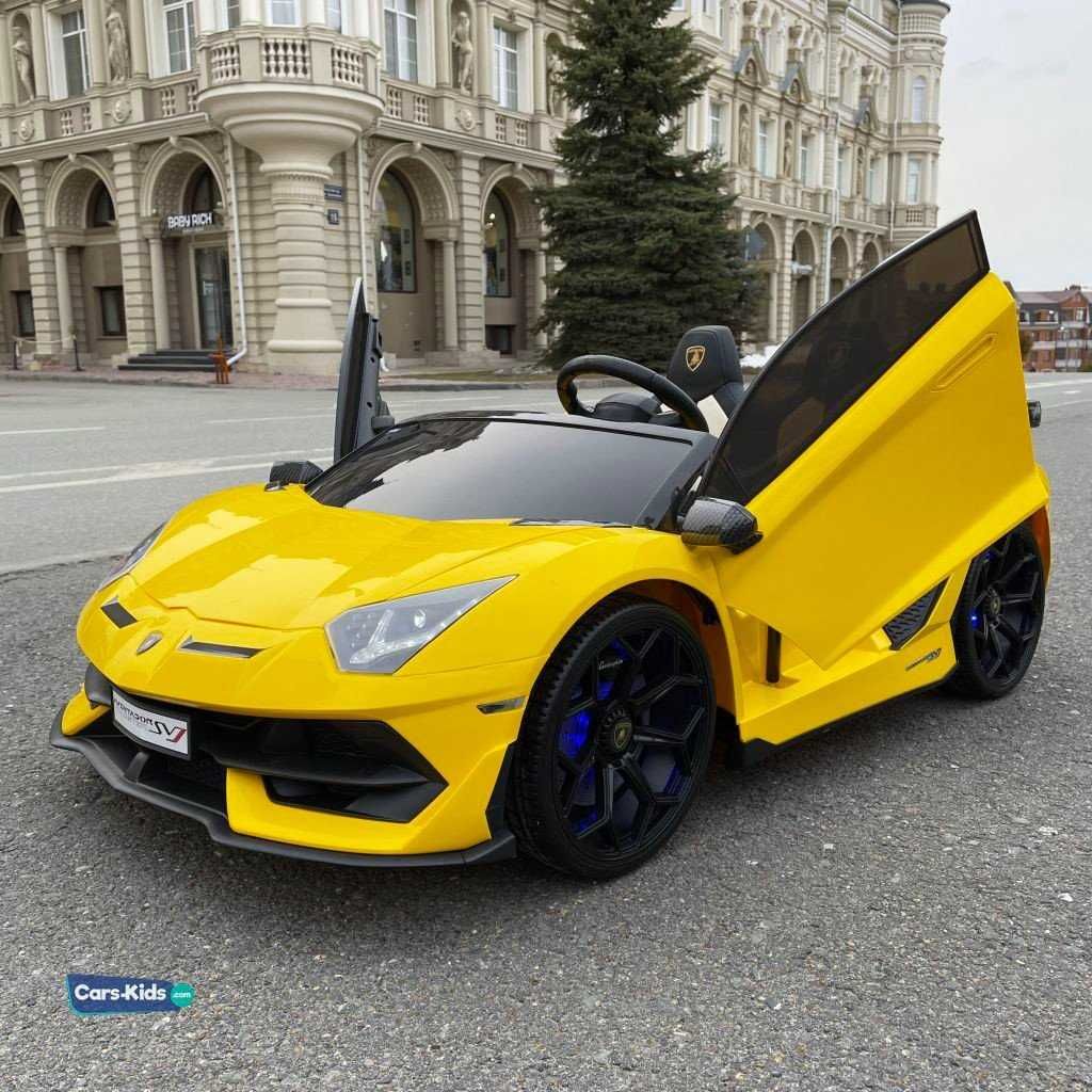 Auto na akumulator dla dziecka LAMBO DRIFT SVJ żółty 24V