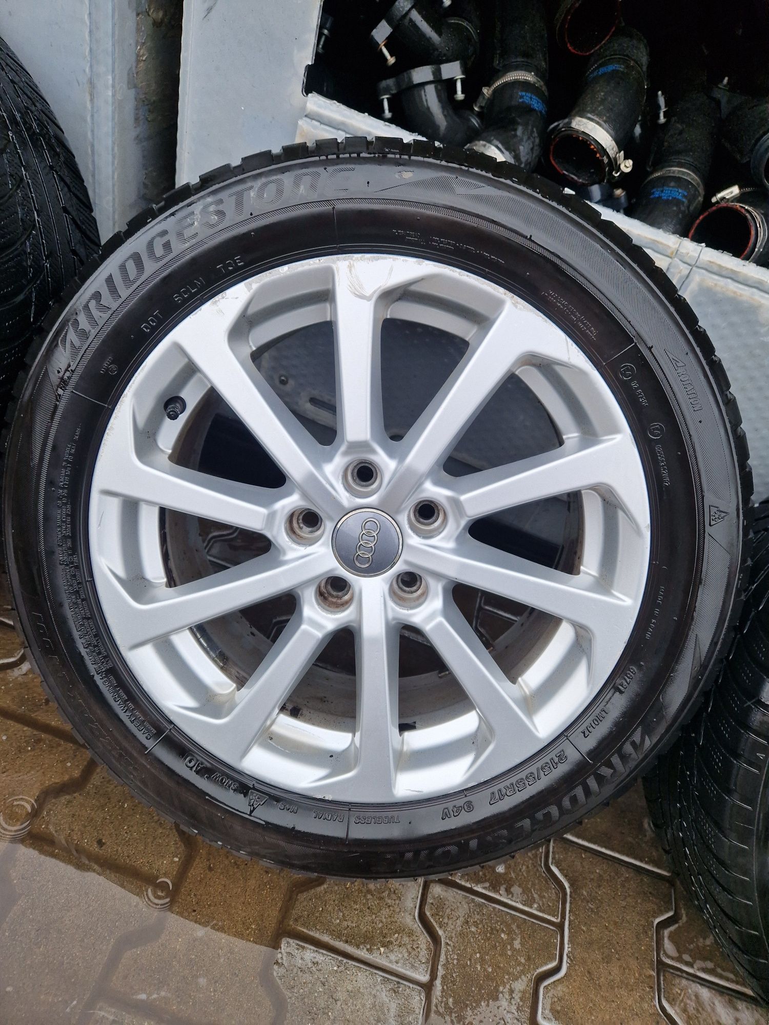 Oryginalne Koła Audi A3 8V0 215/55R17 Bridgestone zima 4mm 18r.