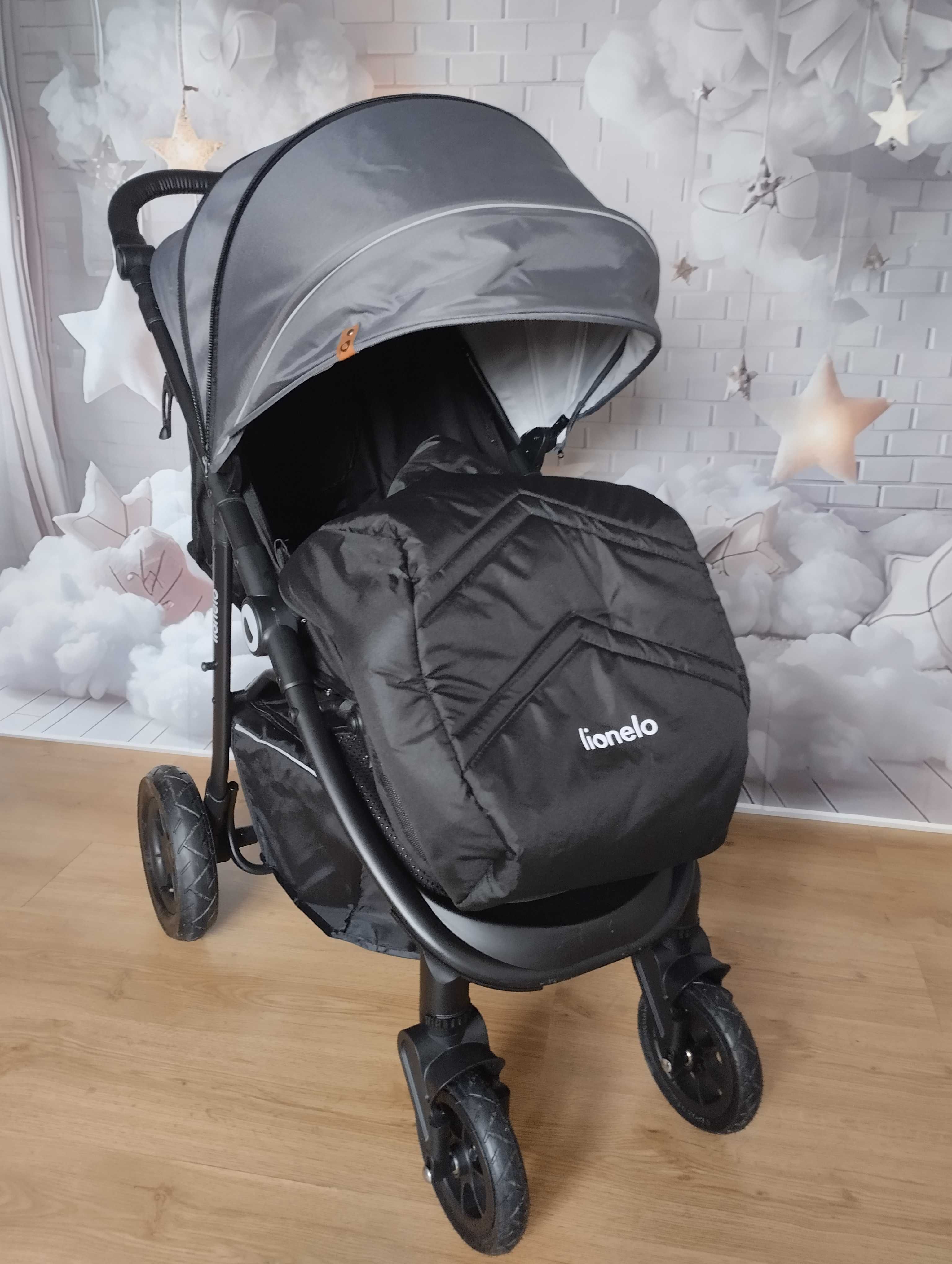 Lionelo NATT Wózek spacerowy Spacerówka do 22kg pompowane koła