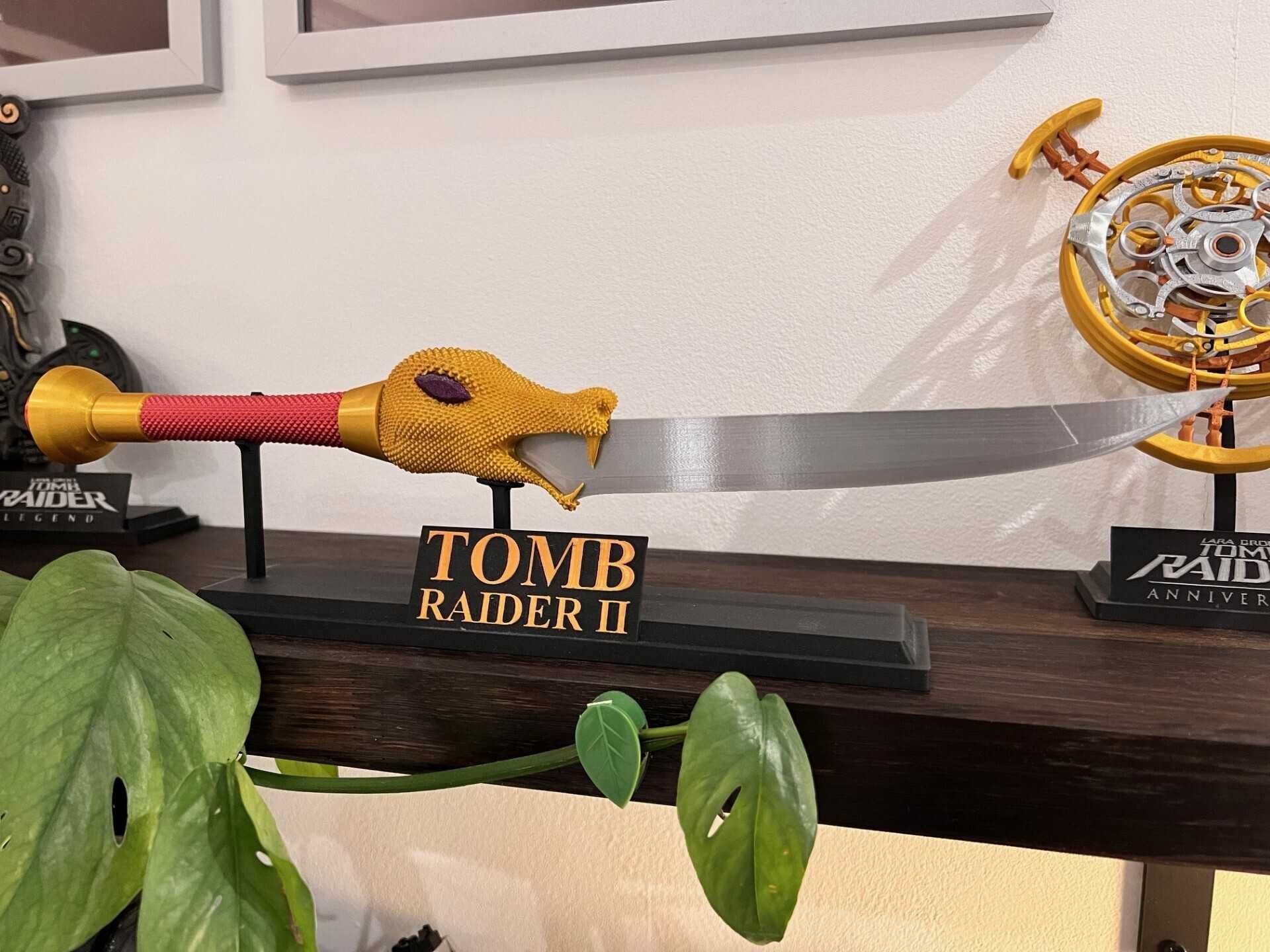 Figurka Dagger of Xian, Tomb Raider 2, Druk 3D, Recznie malowane