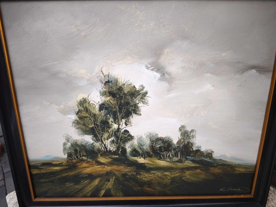 Pejzaż przed burzą -obraz olejny Kwiatkowski