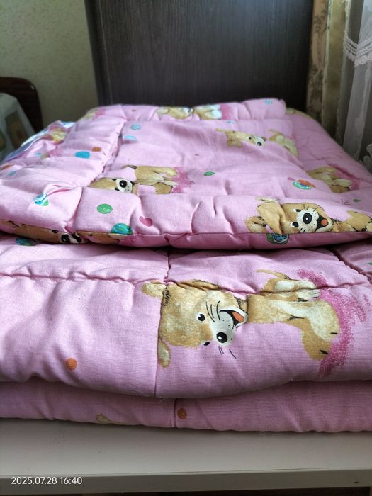 комплект дитяча ковдра і подушка на овчині  "Малюк" Billerbeck