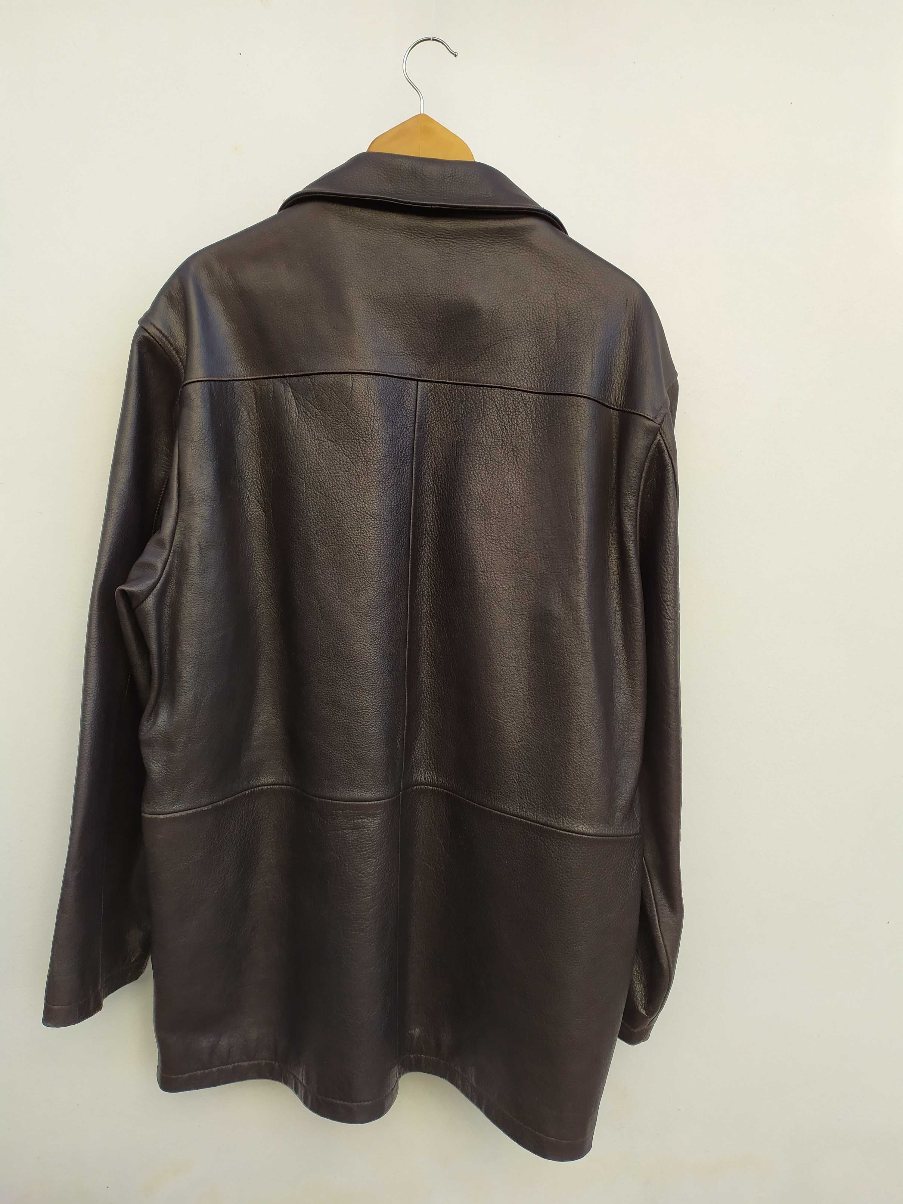 Blusão/Parka em pele genuína tam. XXL
