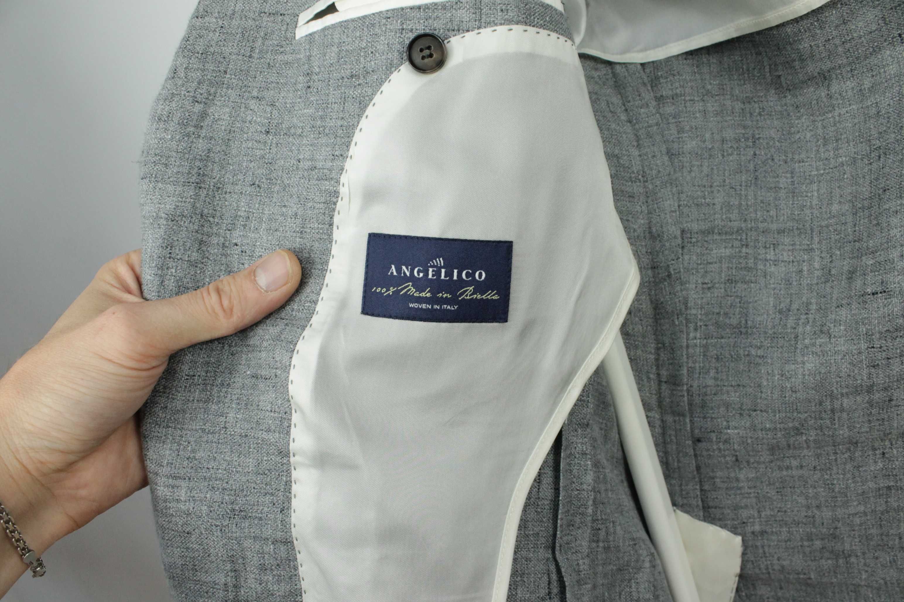 Шикарний ЛЛЯНИЙ піджак блейзер Suitsupply Slim Fit 52 Л на високого