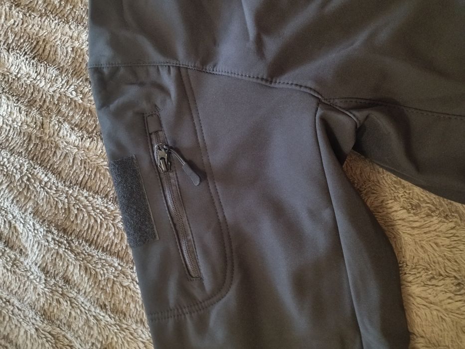 Штани тактичні на флісі чорні чоловічі