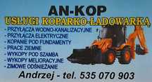 Koparka , Koparko-ładowarka , niwelacje ,wykopy, rozbiórki,  korzenie