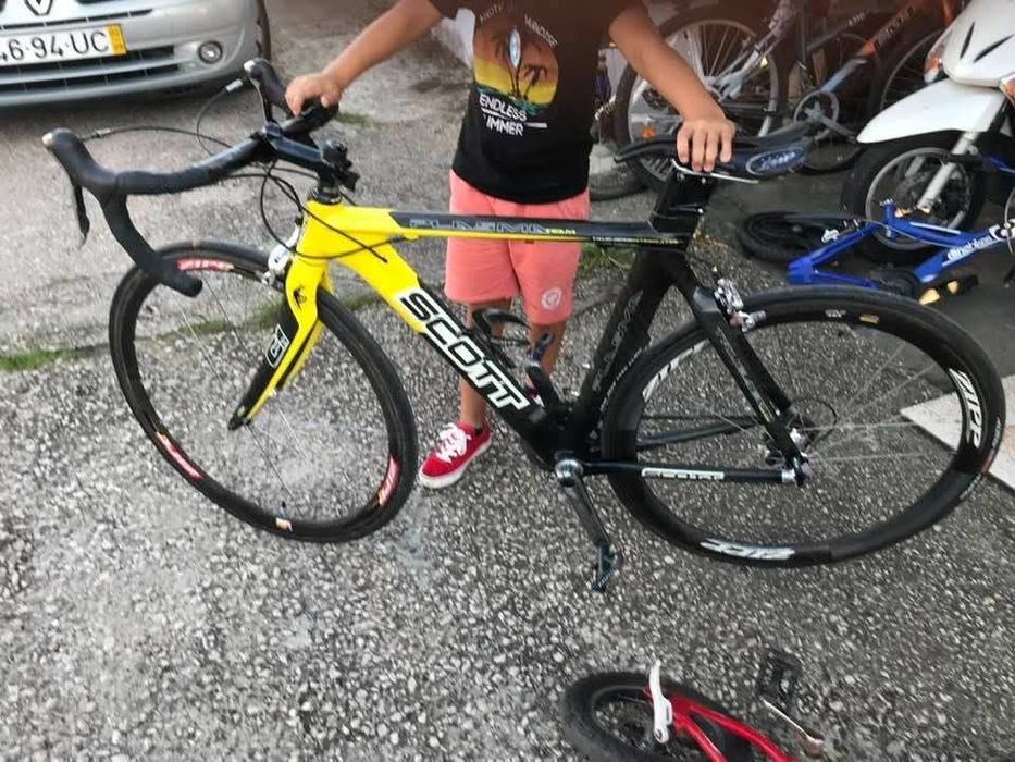 bicicleta estrada scott plasma team