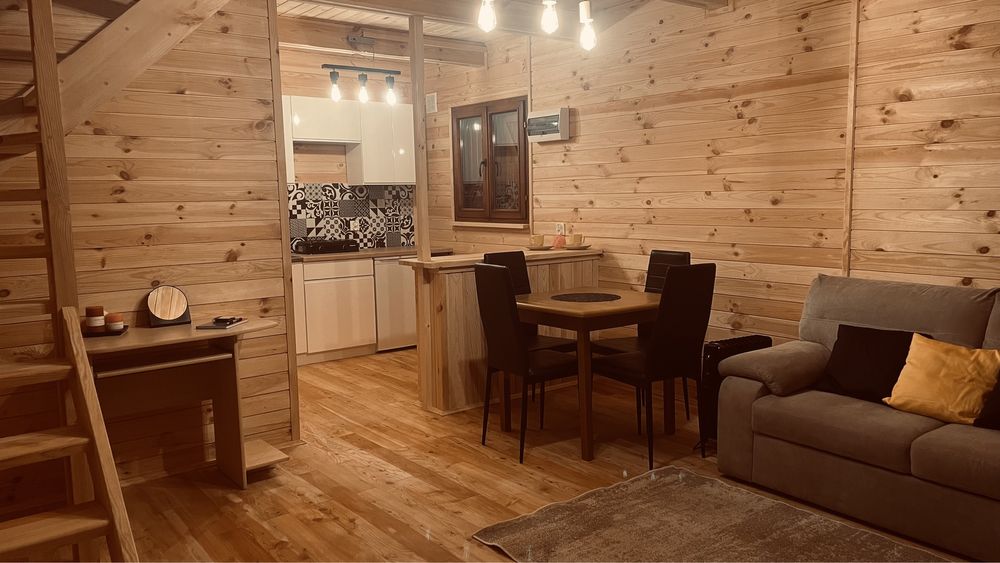 Domek góralski wypoczynkowy w centrum Gór Świętokrzyskich Jacuzzi/Saun